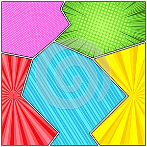 Comic book page light concept