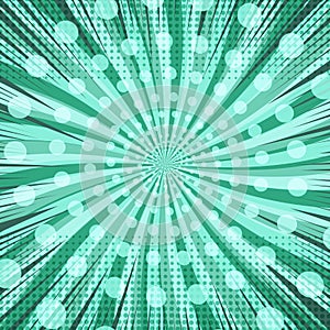 Comic book page light green concept