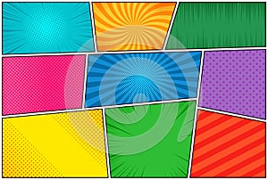 Comic book page template