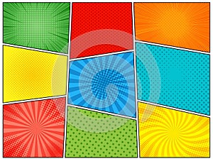 Comic book page template