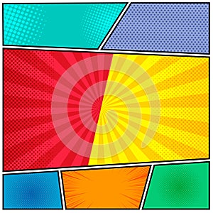 Comic book page template