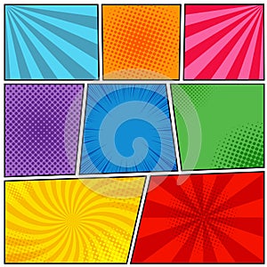 Comic book page template