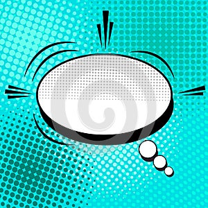 Comic book page turquoise template