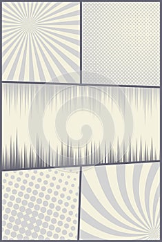 Comic book page vertical composition