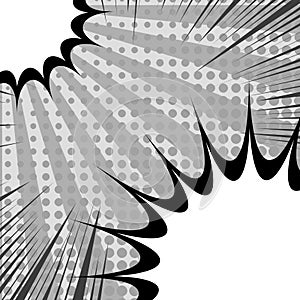 Comic book retro template