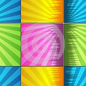 Comic book seamless pattern