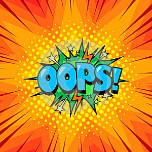 Comic book speech bubble background