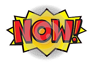 Comic book speech bubble, vector