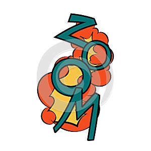 Comic book speech bubbles onomatopeia expression letters