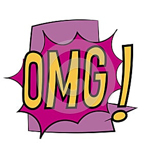 Comic book speech bubbles onomatopeia expression letters