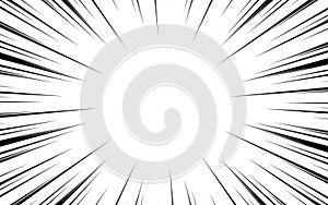 Comic book speed horizontal lines background