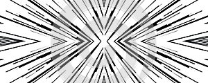 Comic book speed lines stripe and radial effect style