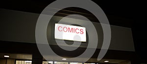 Comic book store photo