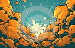 Comic Book Style Explosion