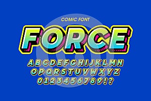 Comic book style font
