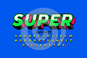 Comic Book style font design