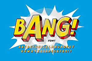 Comic book style font photo