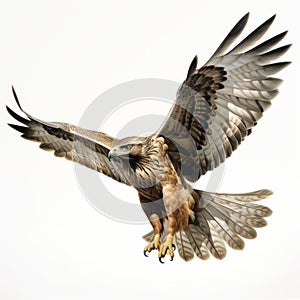 Comic Book Style Hawk In Flight Image By Travis Charest