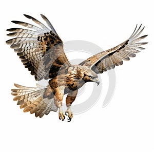 Comic Book Style Hawk In Flight Image By Travis Charest