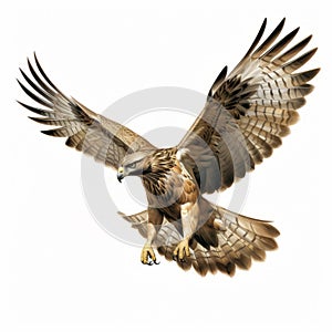 Comic Book Style Hawk In Flight Image By Travis Charest