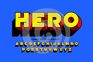 Comic book SuperHero style font photo