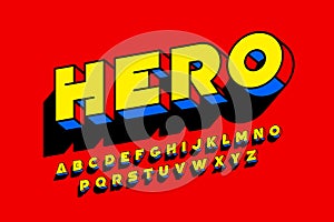 Comic book SuperHero style font photo