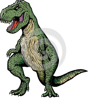 Comic book T-rex
