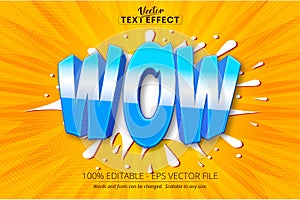 Comic book text effect, editable pop art and cartoon text style