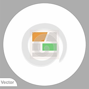 Comic book vector icon sign symbol