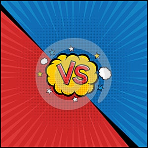 Comic book versus template background