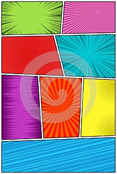 Comic book vertical template