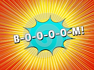 Comic Boom explosive template