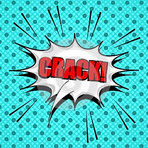 Comic bright abstract template