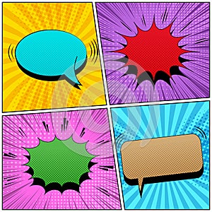 Comic bright background