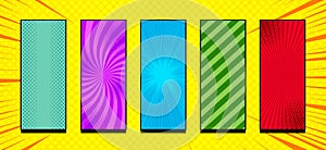 Comic bright composition