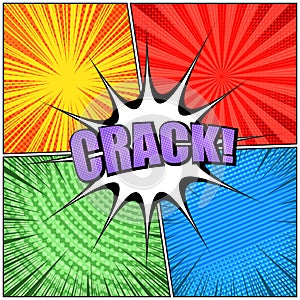 Comic bright composition