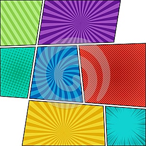 Comic bright composition