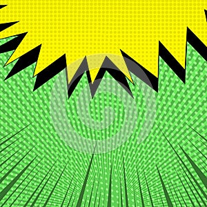 Comic bright composition