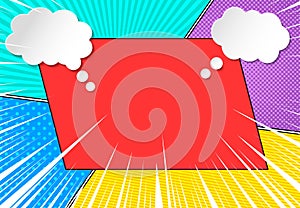 Comic bright concept