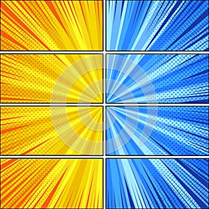 Comic bright dynamic concept