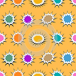Comic bright elegant seamless pattern