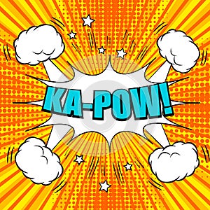Comic bright explosive background