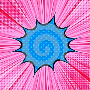 Comic bright explosive concept