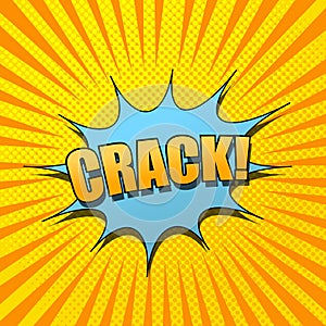 Comic bright explosive concept