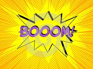 Comic bright explosive concept