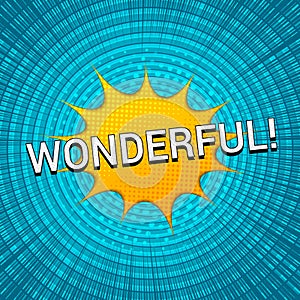 Comic bright explosive concept