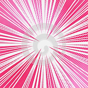 Comic bright explosive pink template