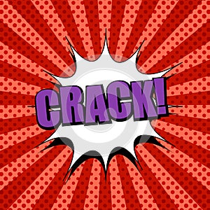 Comic bright explosive template