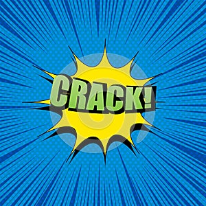 Comic bright explosive template