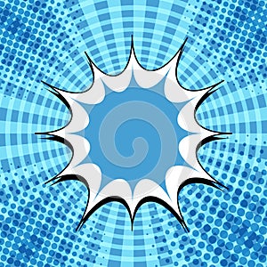 Comic bright explosive template